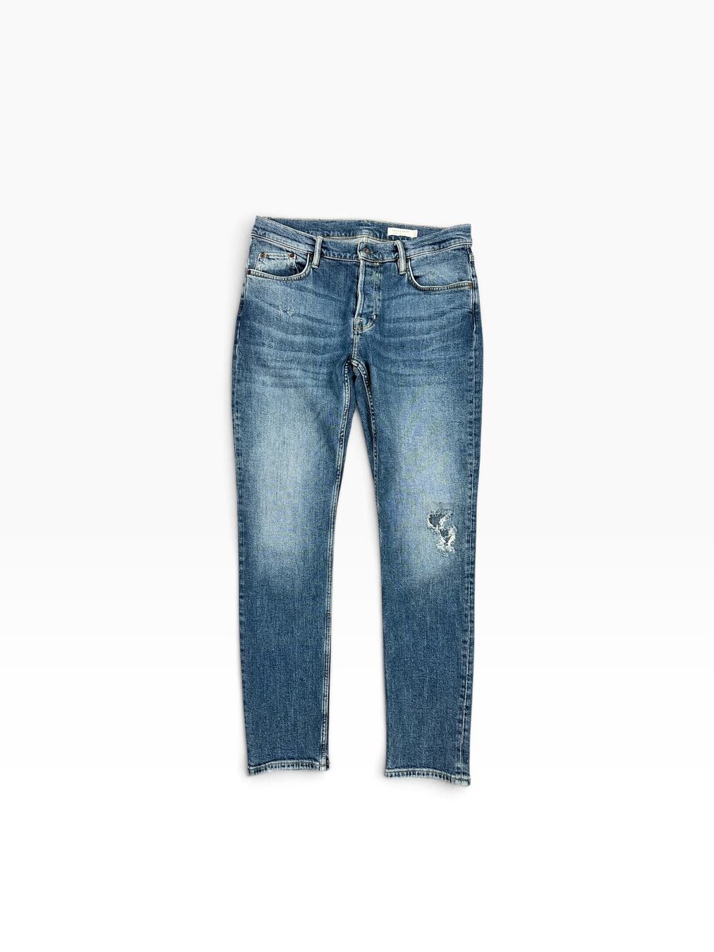Allsaints Rex Slim Fit Stretch Jeans Blue — Size 32x32